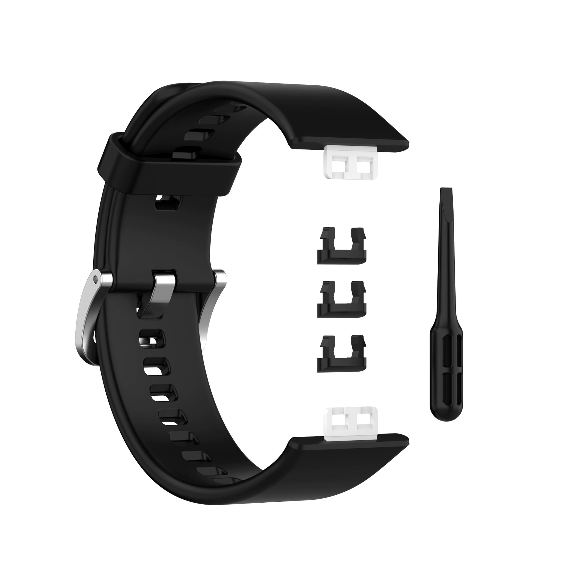 Силиконовый ремешок для часов (Huawei) Watch Fit, силикон медицинского класса, пряжка из нержавеющей стали, 14 цветов