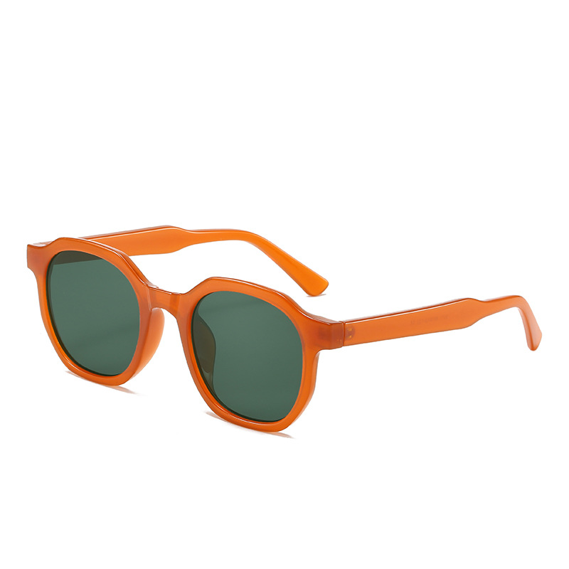 Nueva celebridad en línea gafas de sol cuadradas hombres y mujeres verano retro moda coreana Lin Xiaozhai gafas de sol cuadradas gafas de venta directa de fábrica