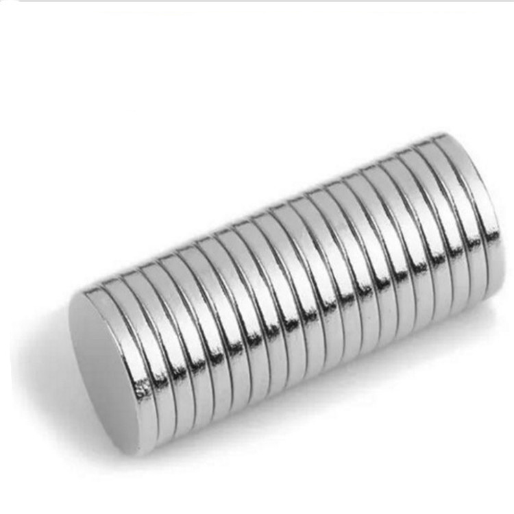 磁铁厂家现货供应包装盒D10*2MM镀锌磁铁圆形强力磁铁 钕铁硼强磁