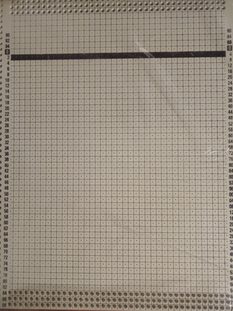 瑞士编织机Passap s 40格空白卡片 处理价