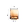 Creative glass cup household high face value transparent whiskey glass juice cup beer glass