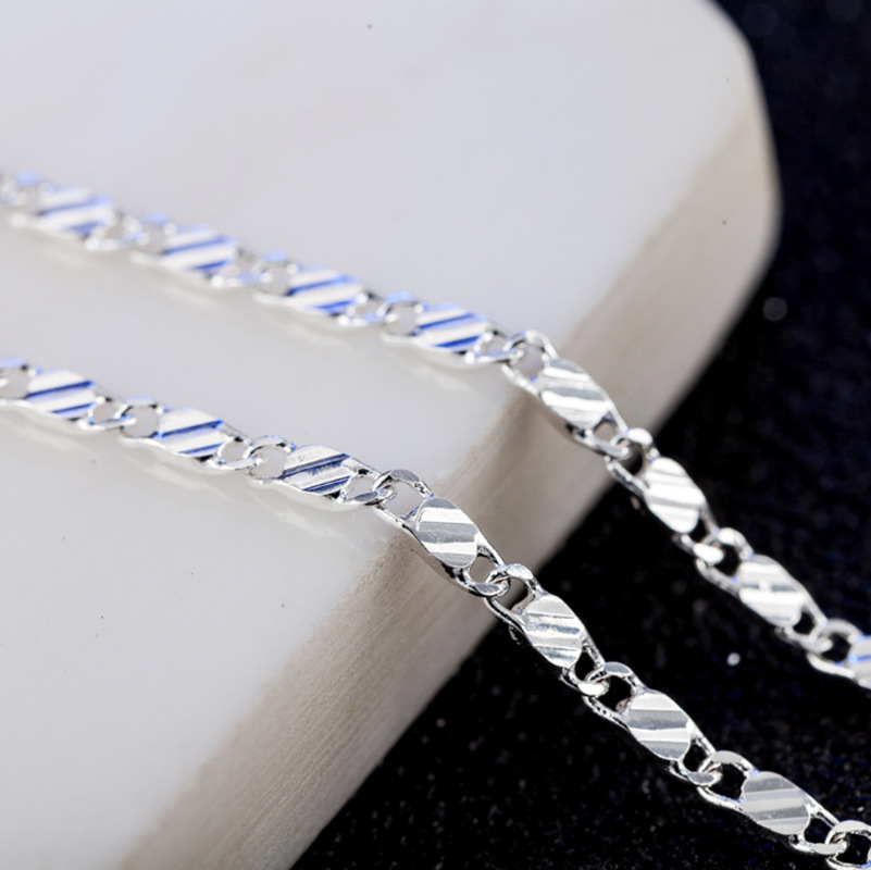 Grobteilige Halskette mit Halskette, einzelne Kette vergoldet 16-30 Zoll Schmuck_voghion.com