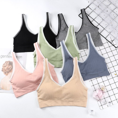 Korean vest 2.0 girl's chest-wrapped seamless tube top, comfortable graphene lining, bottoming, beautiful back, large version L size