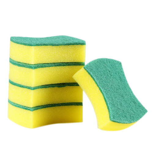 H847 double-sided cleaning sponge household thickened scouring pad kitchen supplies strong decontamination brush pot dishcloth
