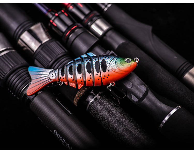 Multi Jointed Fishing Lures Hard Plastic Baits Fresh Water Bass Swimbait Tackle Gear