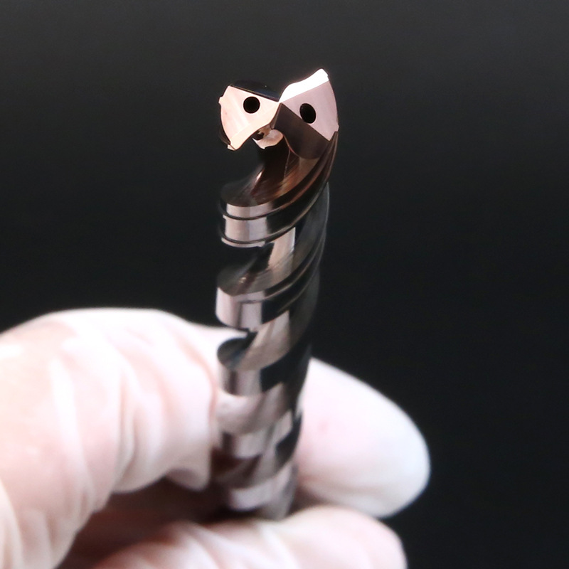 钨钢30D内冷深孔钻常州硬质合金钨钢钻头定制大排屑数控深孔钻头