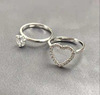 Douyin same Internet celebrity love ring opens a two -wearing fashion love female ring gift