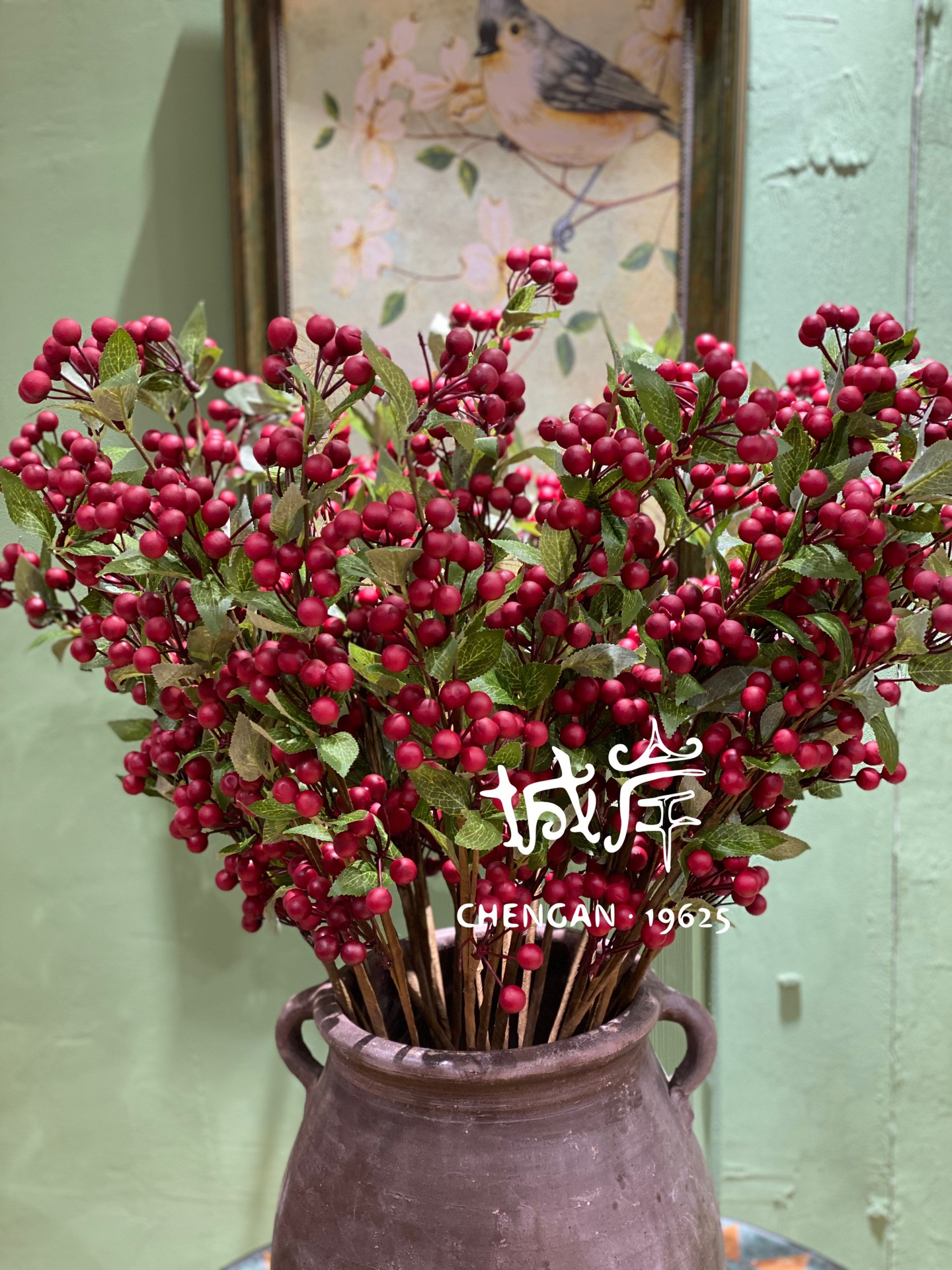 [City shore C0078 ]Cherry PE foam Artificial Flower Artificial flower Silk flower Plastic flowers Factory Wholesale