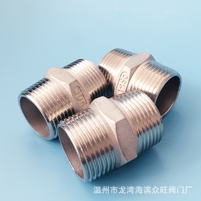304/201不锈钢对丝 双头外丝接头 六角外丝 4分 6分 1寸 2寸-阿里巴巴