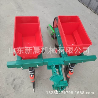 手扶带双行玉米精播机 黄豆追肥机轻便小型播种机