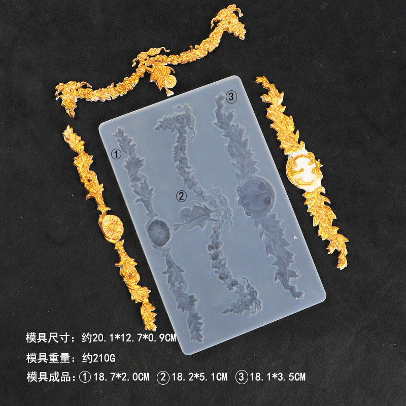 Estilo europeo en relieve molde de silicona fondant decoración de la boda herramienta de molienda para hornear ritmo seco molde de chocolate molde de la torta