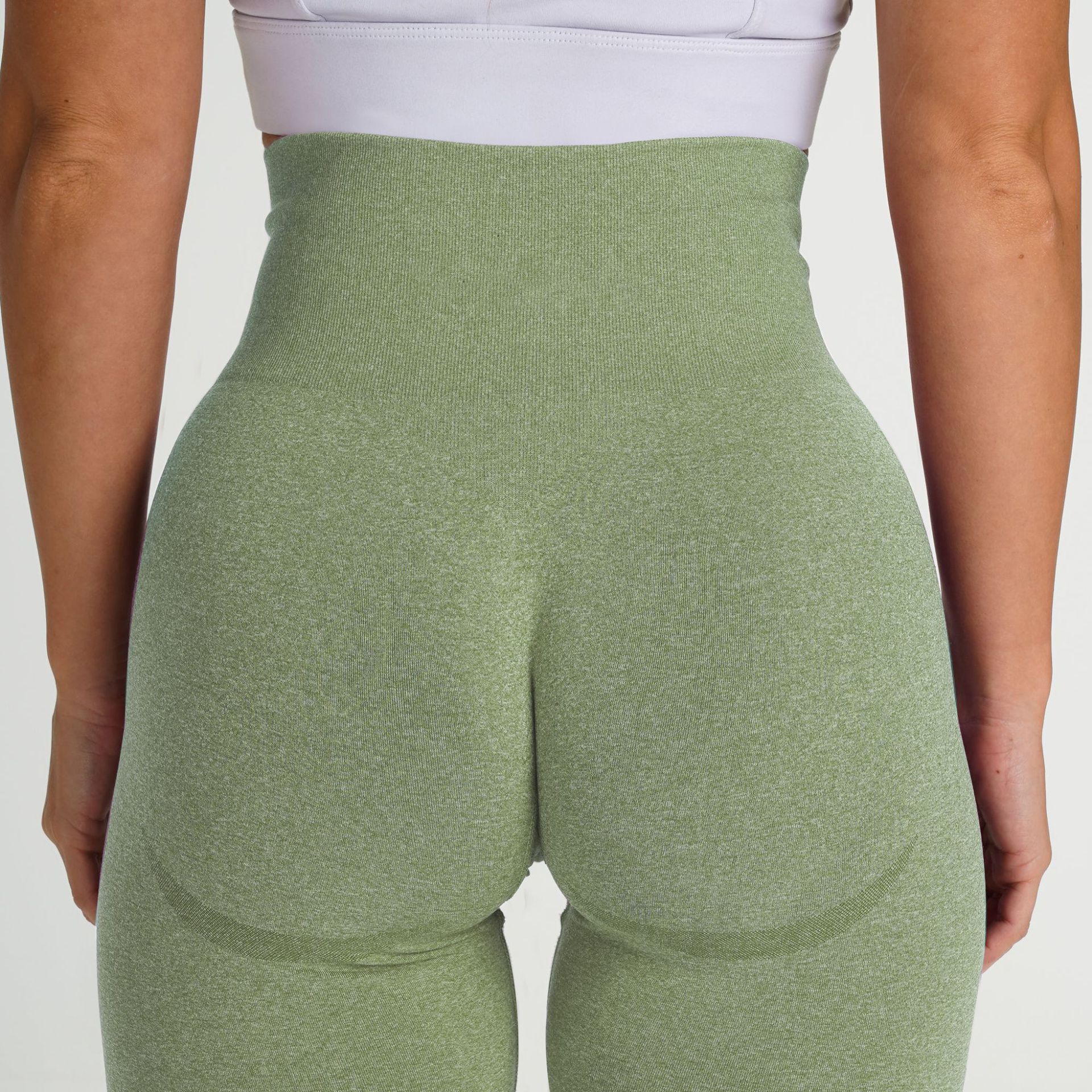 Pantalones de yoga de punto sin costura que absorben la humedad NSLX8987