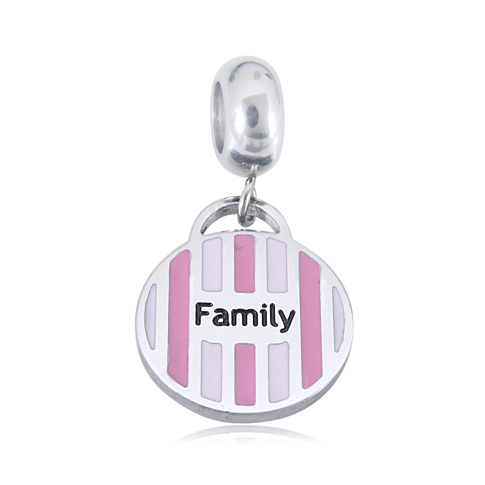 Casual, Daily Occasion 3 PCS/Package Titanium Steel Heart Shape Key Lock Pendant