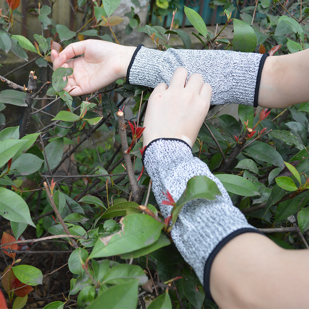 亚马逊批发5级防割护腕 园林伐木采摘防割袖套耐磨防砍伤防割护臂