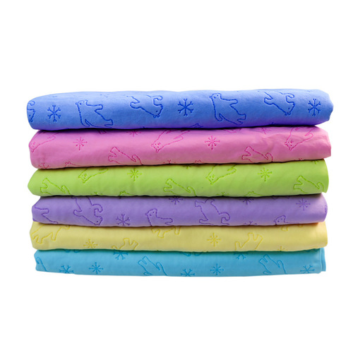 Luqi pet towel with bucket imitation deerskin pet absorbent towel dog and cat multi-purpose bath towel pet supplies