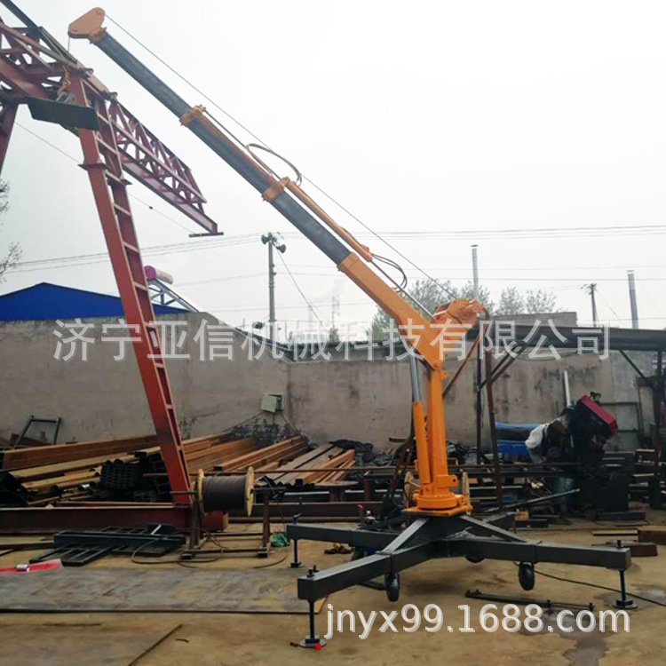 微型折臂吊机厂家供应移动折臂吊 室内吊装拆卸式移动吊机