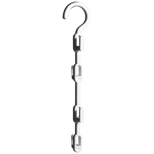 1583 Space-saving multi-layer clothes hanger storage rack with 4 hooks for clothes and pants storage in the wardrobe