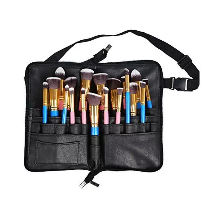 厂家多功能化妆包专业化妆师刷子收纳包高档PU化妆刷包便携包