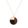 Necklace, wooden pendant, accessory, European style, simple and elegant design