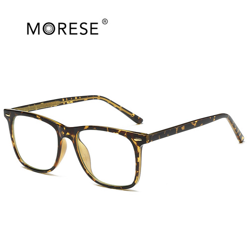 Sunglasses Anti-blue light minimalist unisex flat-frame glasses TR90 European and American frame computer protective glasses 2024