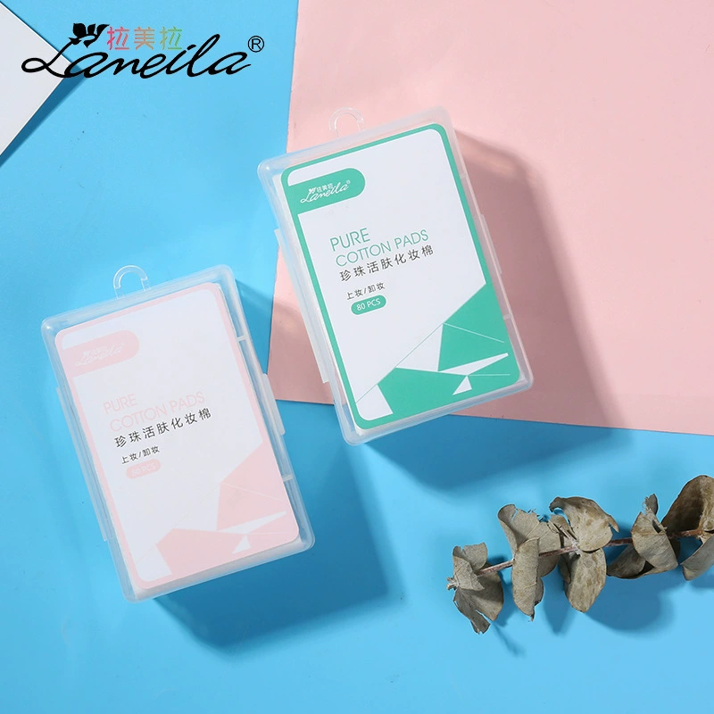 拉美拉 Мягкие ватки из хлопка безворсовые салфетки, тонкие хлопковые wipes, 80 штук, оптовая продажа