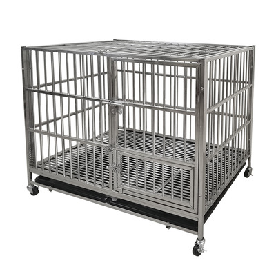 wholesale thickening Stainless steel Dog cage Golden Retriever Zamora Brad Pets cage Priced Direct selling