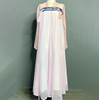 Original Hanfu Chinese style Ruskirt Two piece set Light and thin Chiffon Under Skirt fairy Elegant