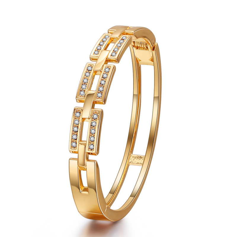 fashion new hollow chain diamond bracelet