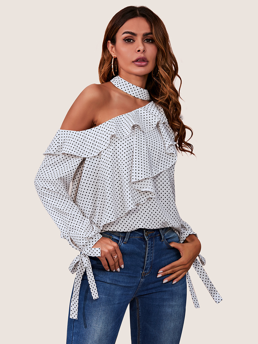 strapless sexy casual long sleeves top NSAL6709