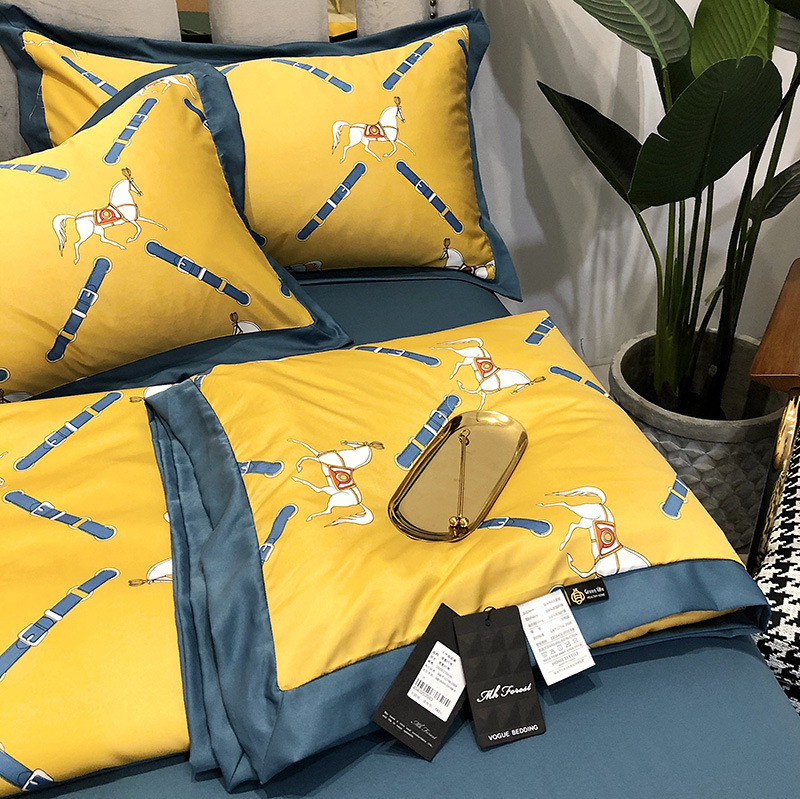 微商爆款水洗天丝夏被欧式夏凉被空调被四件套可机洗礼品真丝被子