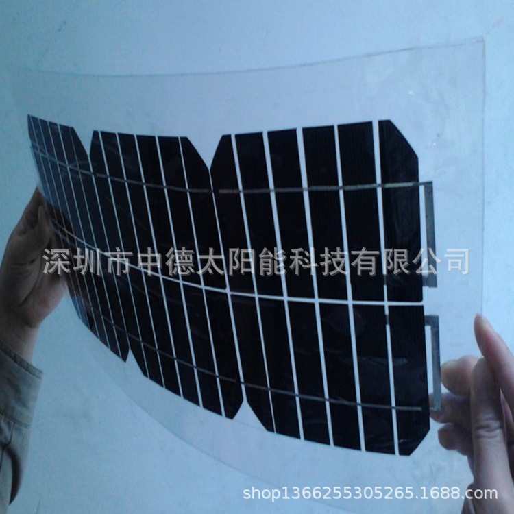 单晶太阳能电池板，太阳能半柔性电池厂家，光伏板组件供应