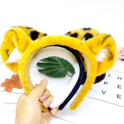 Plush Toys Hair hoop Cartoon Wool Head hoop simulation tiger Ears children Funny Ears cosplay Act