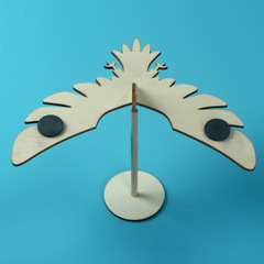 Tech Small Craft Balancing Bird Handmade DIY Gravity Eagle Science Experiment Wooden Assembly Toy