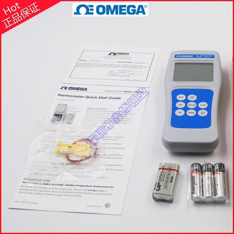 HH911T,HH912T多通道数字热电偶温度计美国欧米手持式数显温度表