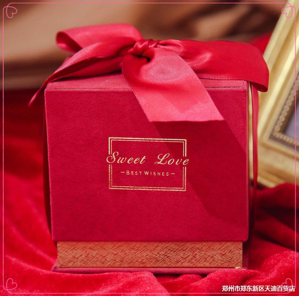 新款玉玺礼盒正方形烫金礼品盒创意婚庆用品绒布伴手礼盒批发