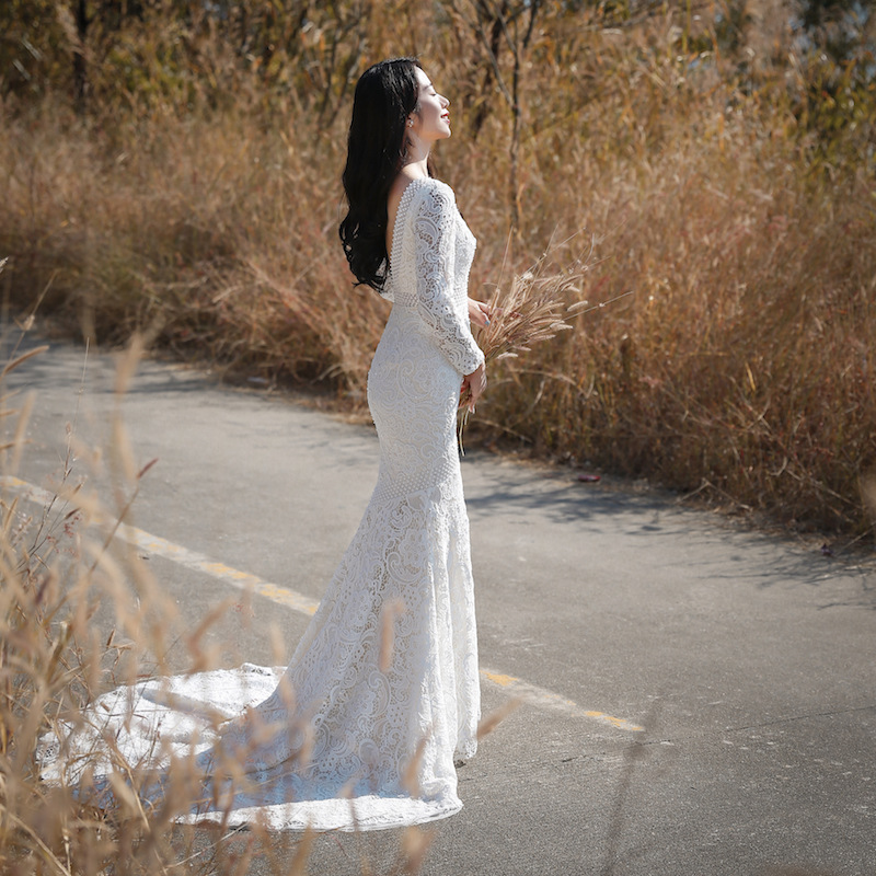 厂家直销跨境亚马逊新款新娘婚纱宴会结婚晚礼服外贸公主婚庆婚纱