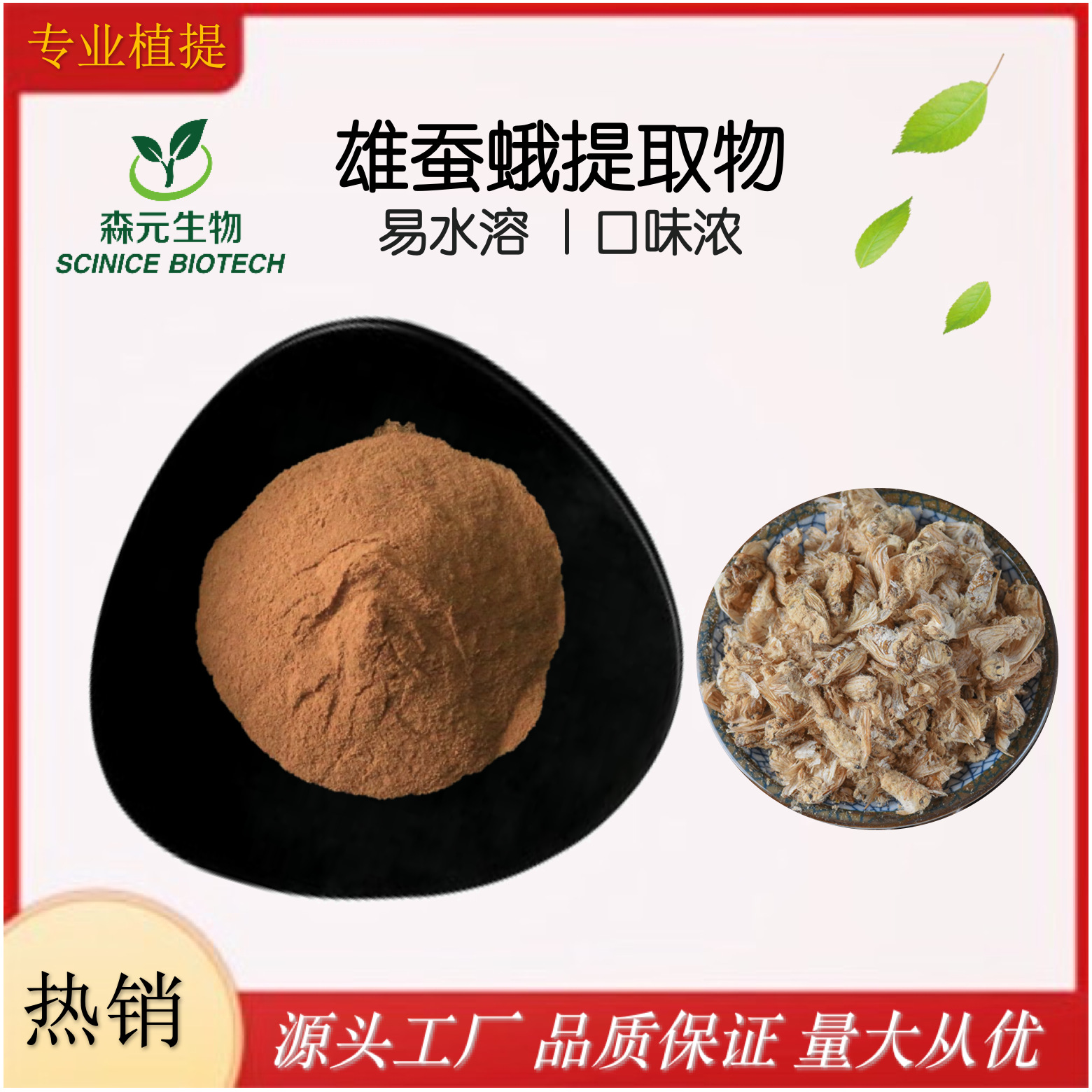 Male silkworm moth extract 60% male silkworm moth protein polypeptide concentrated powder hydrolysis male silkworm moth powder fatty acid polysaccharide