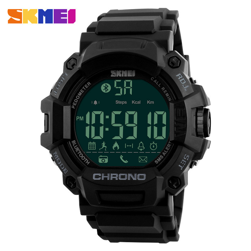 Skmei tiempo belleza 1249 multi-función soporte ios android al aire libre Bluetooth reloj inteligente reloj Masculino