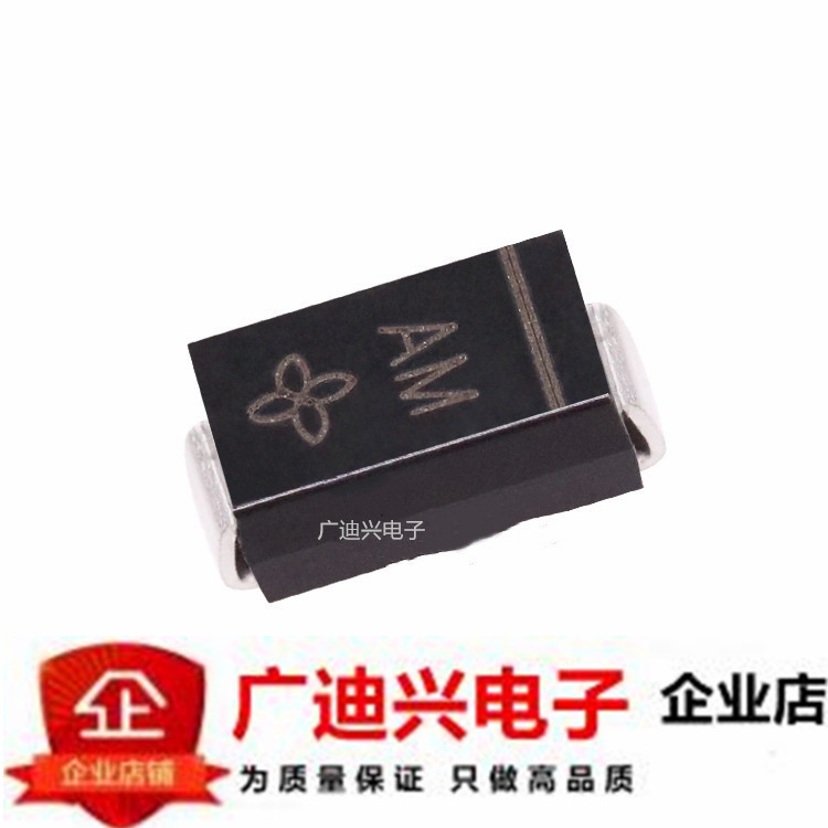 贴片TVS管SMAJ7.0A DO-214AC 丝印AM 7.0V单向 SMA瞬态抑制二极管