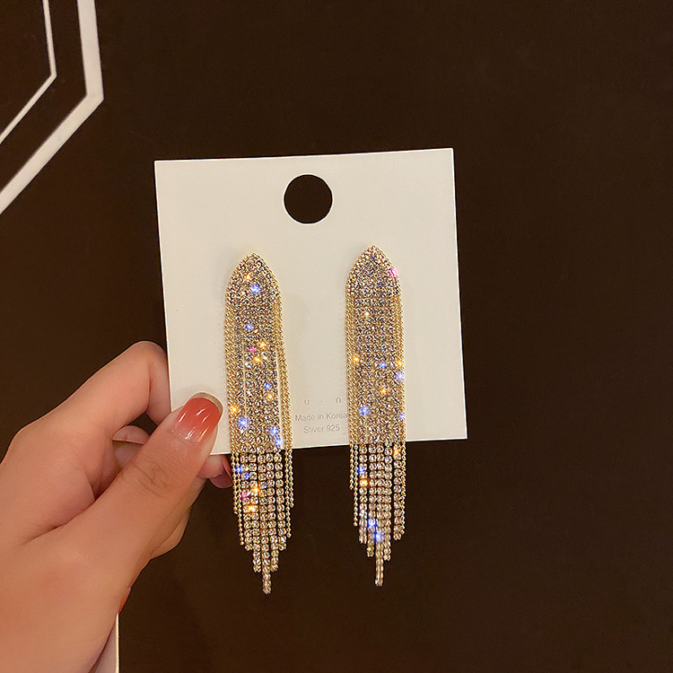 Fashion Style Fashion Diamond Alloy Artificial Gemstones Earrings