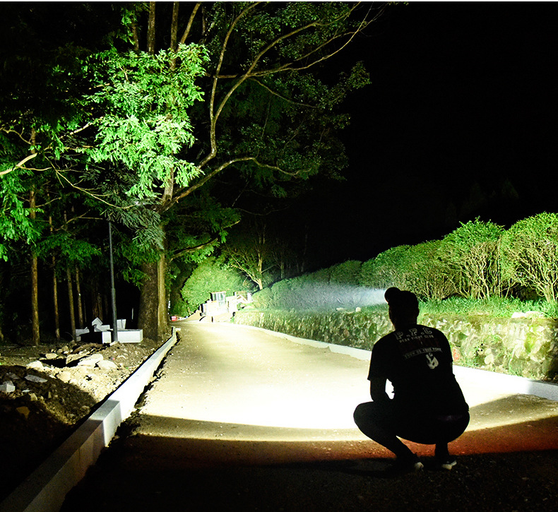 超亮夜钓捕鱼矿灯户外探照