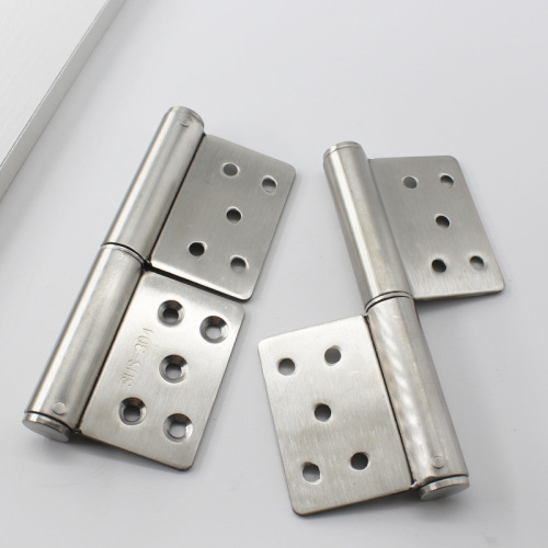 Thickened stainless steel flag hinge detachable 5-inch flag hinge anti-theft door hinge fire escape fire door hinge