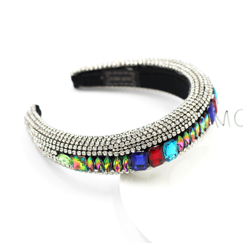 Barockmode Im Europäischen Und Amerikanischen Stil, Luxus, Volldiamant-edelstein-strass-stirnband, Weibliches Temperament, Laufsteg-haarschmuck, Kopfschmuck display picture 2