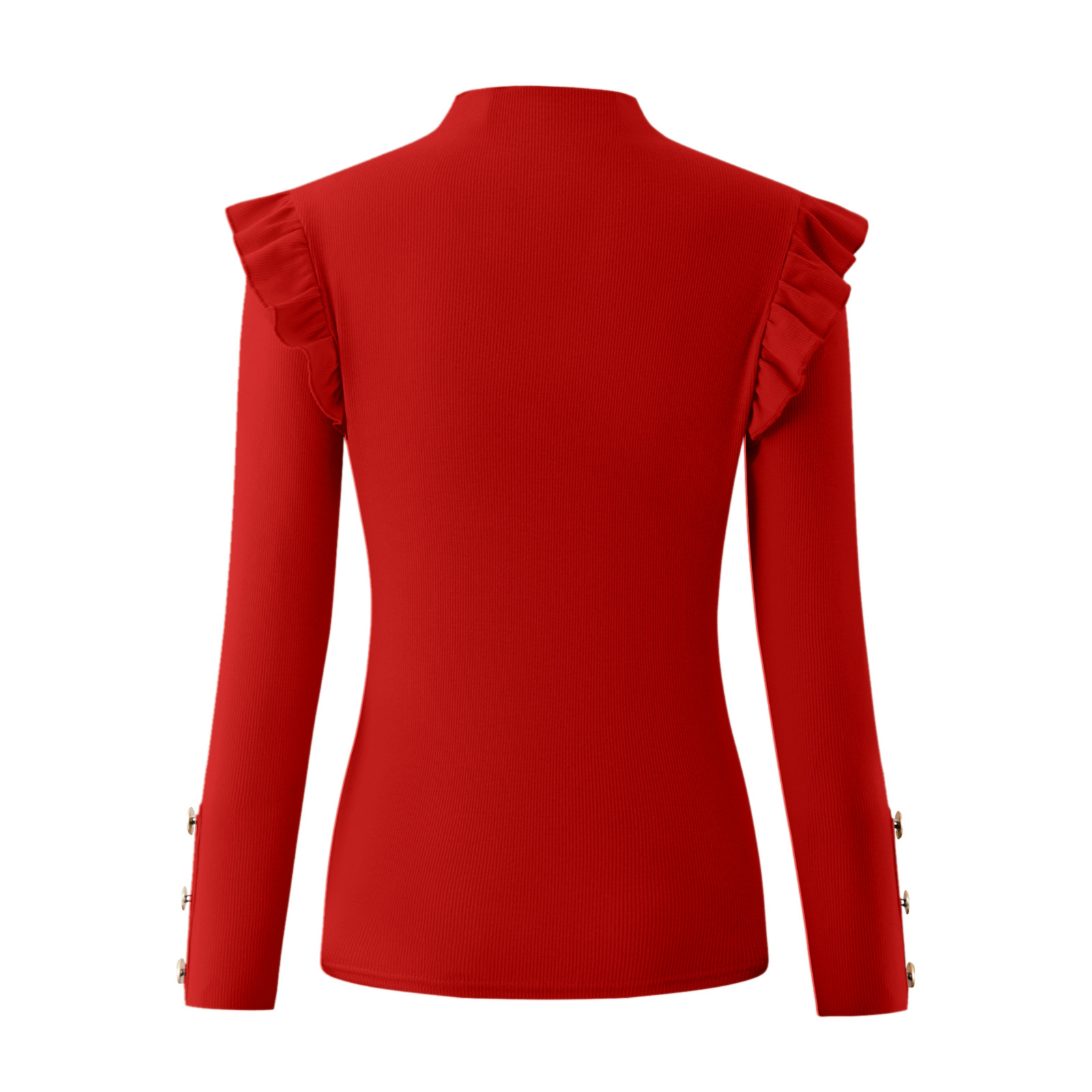 Women's T-shirt Long Sleeve T-shirts Elegant Solid Color display picture 4