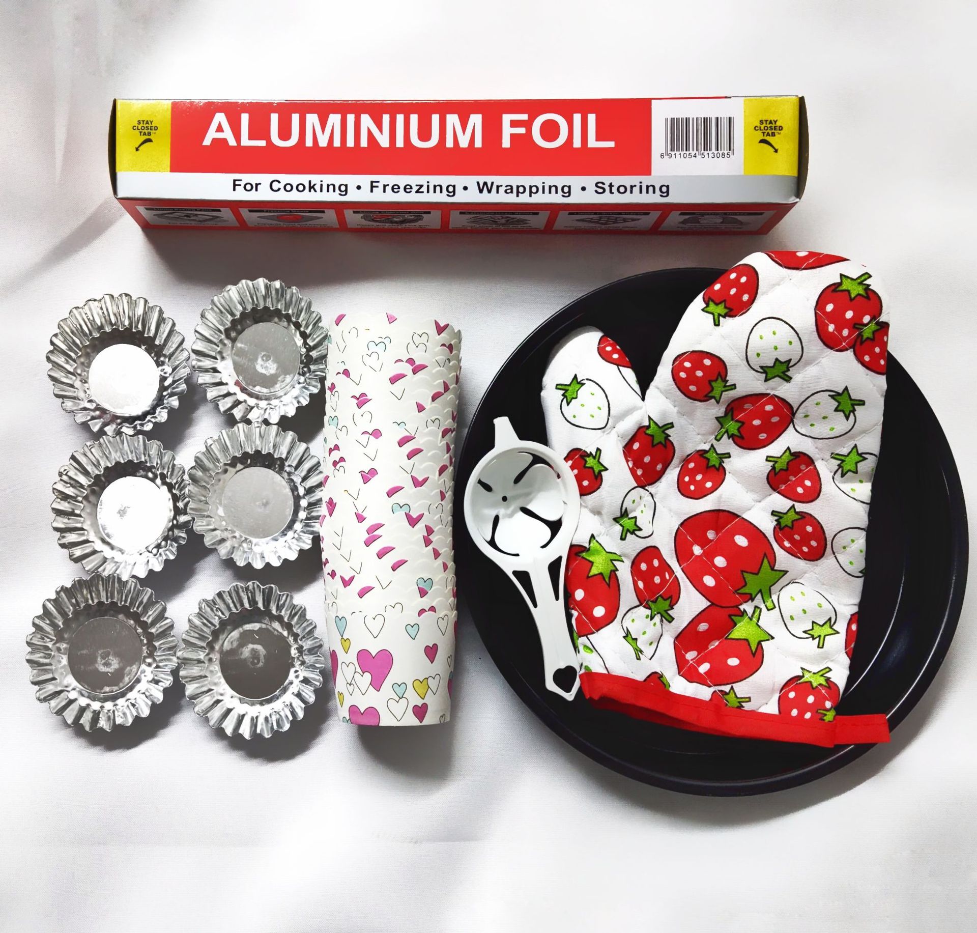 家用烘焙工具全套 手套蛋清粉利器锡纸纸杯蛋挞模披萨模具套餐