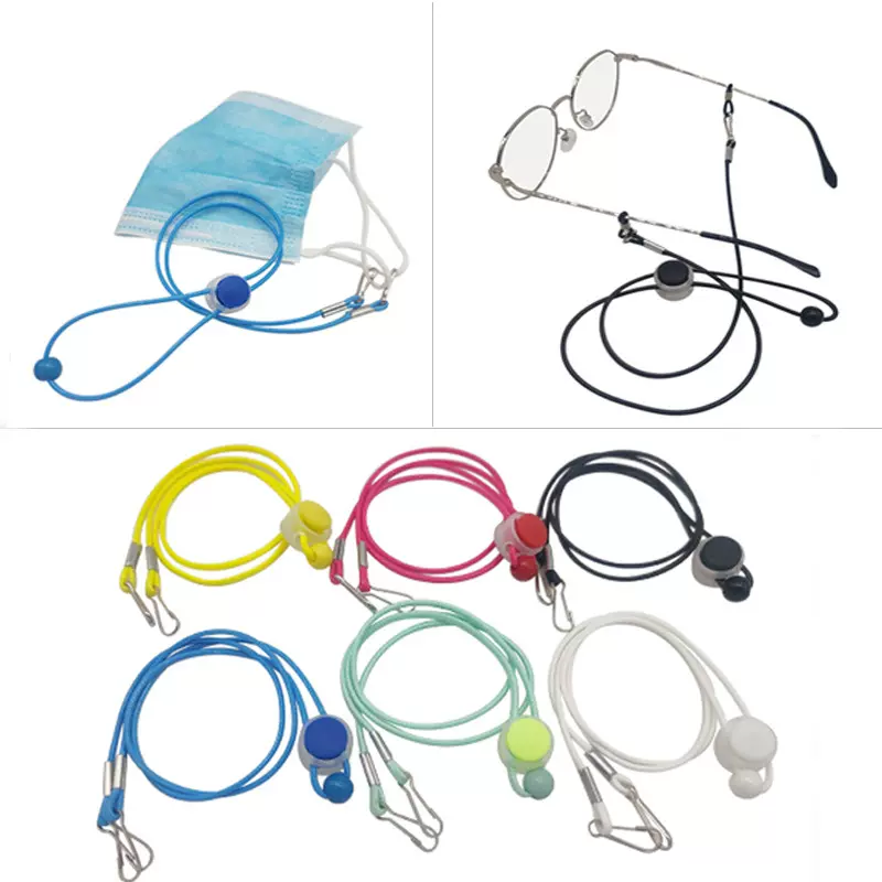 厂家直供跨境热销 时尚蜡绳眼镜挂绳 口罩挂绳 帽子防风绳 多用款