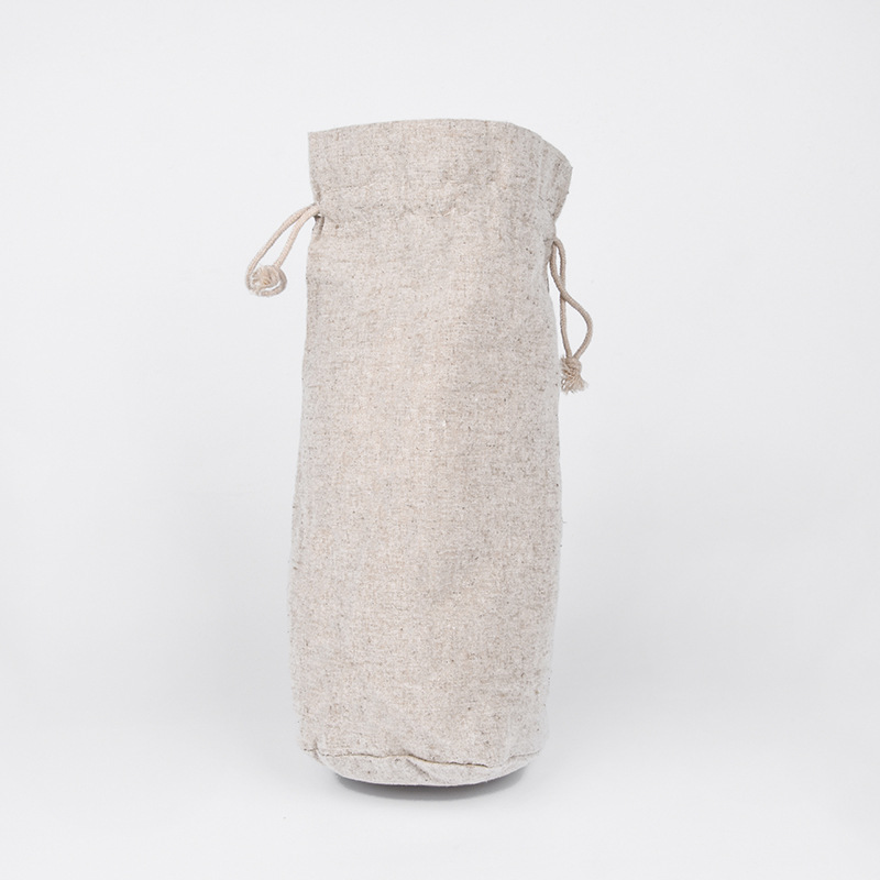圆底麻布袋抽绳束口袋印花茶叶棉麻布袋收纳麻布袋按客户规格定