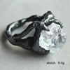 Accessory, ring with crystal, jewelry hip-hop style, ebay