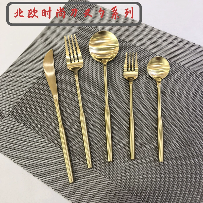 Tableware, set for home use stainless steel, fork, spoon, 3 piece set