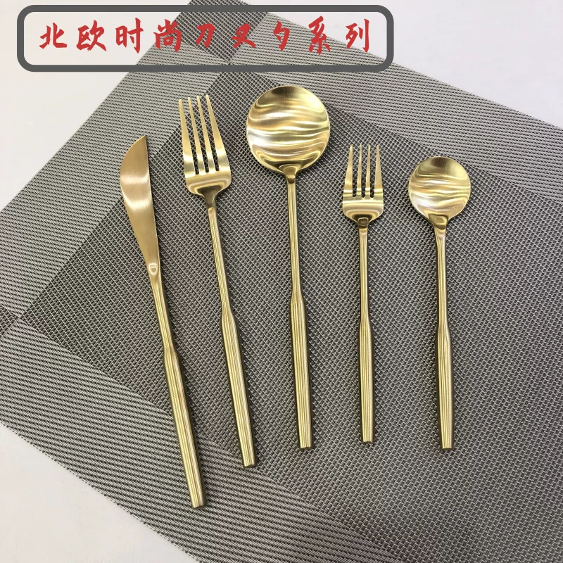 Tableware, set for home use stainless steel, fork, spoon, 3 piece set